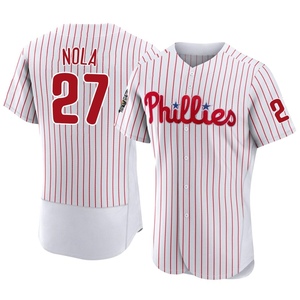 Men's Philadelphia Phillies Aaron Nola Authentic White 2022 World Series Home Jersey