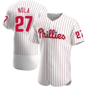 Men's Philadelphia Phillies Aaron Nola Authentic White Home Jersey