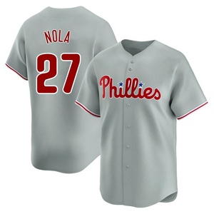 Men's Philadelphia Phillies Aaron Nola Limited Gray Away Jersey