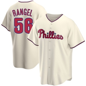 Men's Philadelphia Phillies Alan Rangel Replica Cream Alternate Jersey