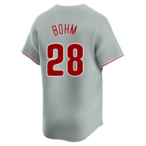 Men's Philadelphia Phillies Alec Bohm Limited Gray Away Jersey