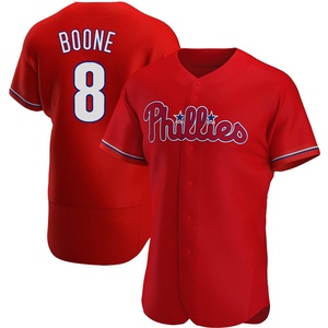 Men's Philadelphia Phillies Bob Boone Authentic Red Alternate Jersey