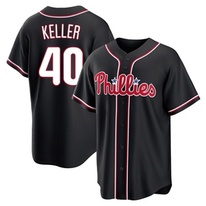 Men's Philadelphia Phillies Brad Keller Replica Black Fashion Out Jersey