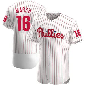 Men's Philadelphia Phillies Brandon Marsh Authentic White Home Jersey