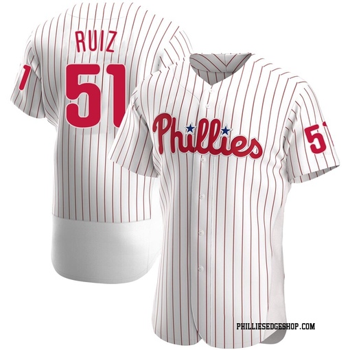 Men's Philadelphia Phillies Carlos Ruiz Authentic White Home Jersey