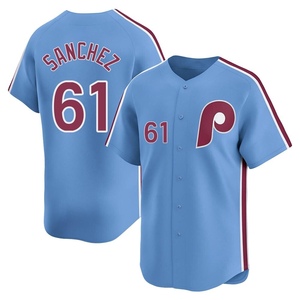 Men's Philadelphia Phillies Cristopher Sanchez Limited Light Blue Alternate Jersey