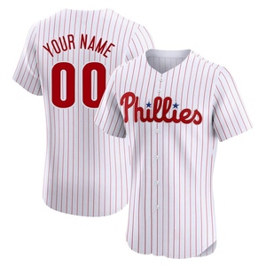 Men's Philadelphia Phillies Custom Elite White Home Jersey