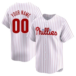 Men's Philadelphia Phillies Custom Limited White Home Jersey