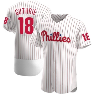 Men's Philadelphia Phillies Dalton Guthrie Authentic White Home Jersey