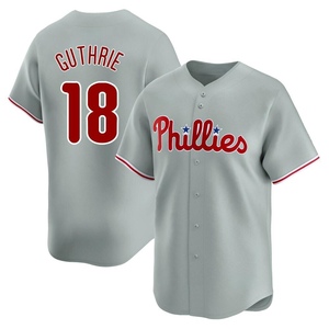 Men's Philadelphia Phillies Dalton Guthrie Limited Gray Away Jersey