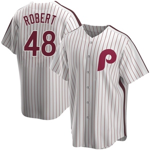 Men's Philadelphia Phillies Daniel Robert Replica White Home Cooperstown Collection Jersey
