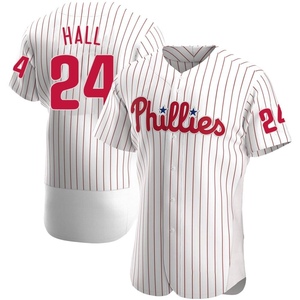 Men's Philadelphia Phillies Darick Hall Authentic White Home Jersey