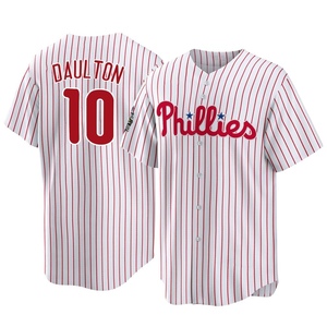 Men's Philadelphia Phillies Darren Daulton Replica White 2022 World Series Home Jersey