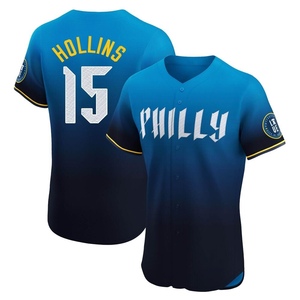 Men's Philadelphia Phillies Dave Hollins Elite Blue 2024 City Connect Jersey