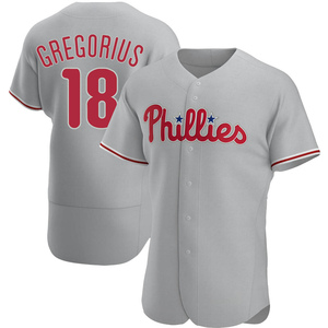 Men's Philadelphia Phillies Didi Gregorius Authentic Gray Road Jersey