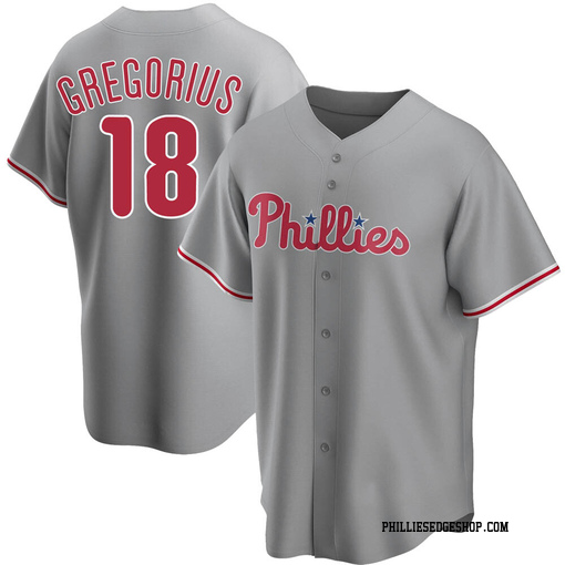 Men's Philadelphia Phillies Didi Gregorius Replica Gray Road Jersey