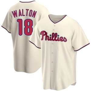 Men's Philadelphia Phillies Donovan Walton Replica Cream Alternate Jersey