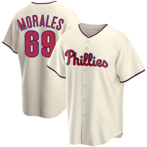 Men's Philadelphia Phillies Francisco Morales Replica Cream Alternate Jersey