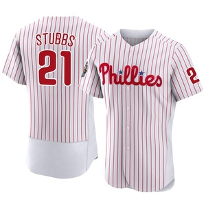 Men's Philadelphia Phillies Garrett Stubbs Authentic White 2022 World Series Home Jersey