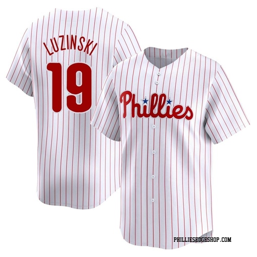 Men's Philadelphia Phillies Greg Luzinski Limited White Home Jersey