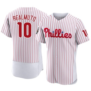 Men's Philadelphia Phillies J.T. Realmuto Authentic White 2022 World Series Home Jersey
