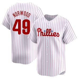 Men's Philadelphia Phillies James Norwood Limited White Home Jersey