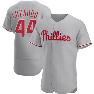 Men's Philadelphia Phillies Jesus Luzardo Authentic Gray Road Jersey