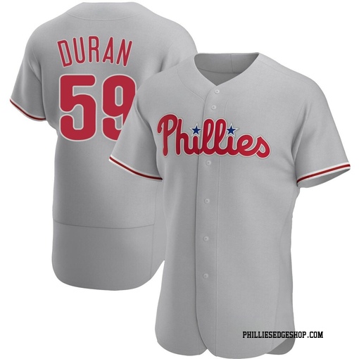 Men's Philadelphia Phillies Jhoan Duran Authentic Gray Road Jersey