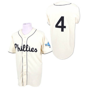 Men's Philadelphia Phillies Jimmy Foxx Authentic White Throwback Jersey