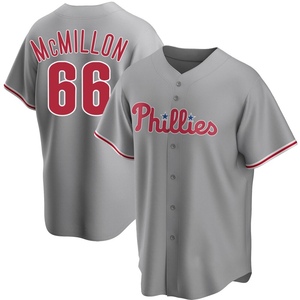 Men's Philadelphia Phillies John McMillon Replica Gray Road Jersey