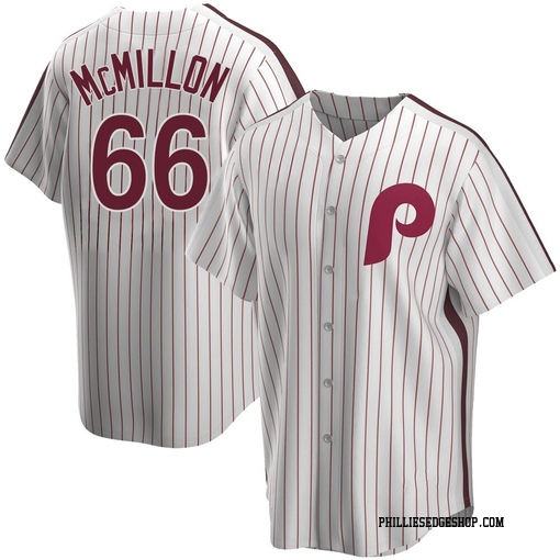 Men's Philadelphia Phillies John McMillon Replica White Home Cooperstown Collection Jersey