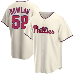Men's Philadelphia Phillies Jonathan Bowlan Replica Cream Alternate Jersey