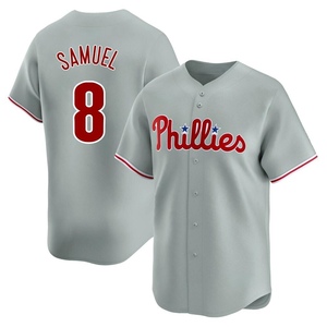 Men's Philadelphia Phillies Juan Samuel Limited Gray Away Jersey