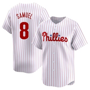 Men's Philadelphia Phillies Juan Samuel Limited White Home Jersey