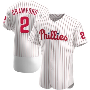 Men's Philadelphia Phillies Justin Crawford Authentic White Home Jersey