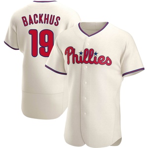Men's Philadelphia Phillies Kyle Backhus Authentic Cream Alternate Jersey