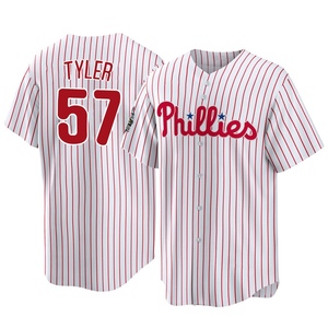 Men's Philadelphia Phillies Kyle Tyler Replica White 2022 World Series Home Jersey