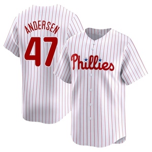 Men's Philadelphia Phillies Larry Andersen Limited White Home Jersey