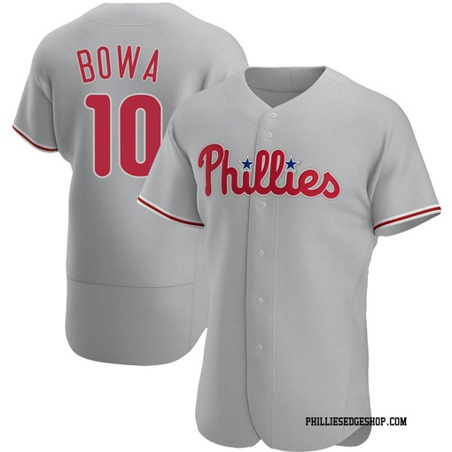 Men's Philadelphia Phillies Larry Bowa Authentic Gray Road Jersey