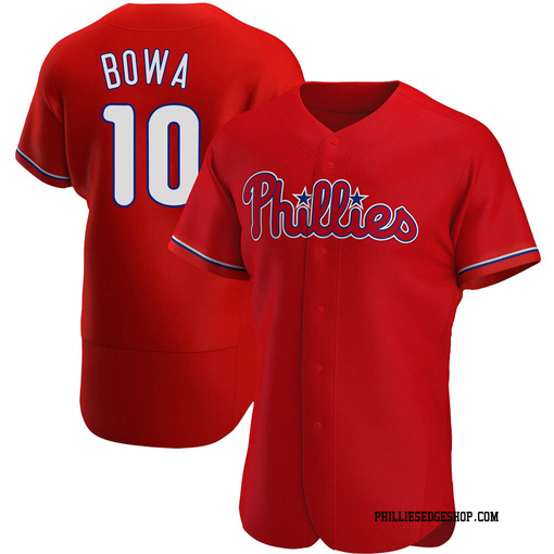 Men's Philadelphia Phillies Larry Bowa Authentic Red Alternate Jersey