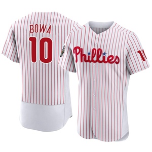 Men's Philadelphia Phillies Larry Bowa Authentic White 2022 World Series Home Jersey