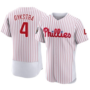 Men's Philadelphia Phillies Lenny Dykstra Authentic White 2022 World Series Home Jersey