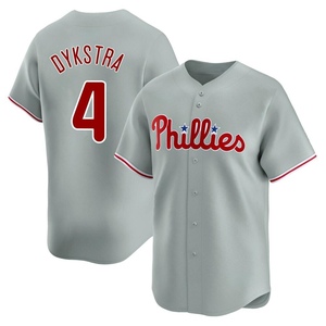 Men's Philadelphia Phillies Lenny Dykstra Limited Gray Away Jersey