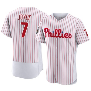 Men's Philadelphia Phillies Matt Joyce Authentic White 2022 World Series Home Jersey