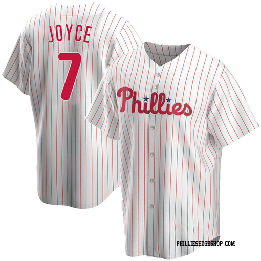 Men's Philadelphia Phillies Matt Joyce Replica White Home Jersey