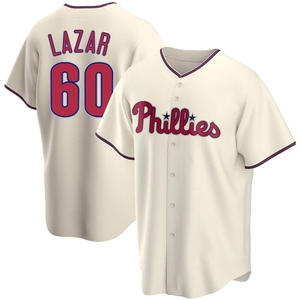 Men's Philadelphia Phillies Max Lazar Replica Cream Alternate Jersey