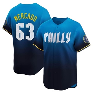 Men's Philadelphia Phillies Michael Mercado Limited Blue 2024 City Connect Jersey