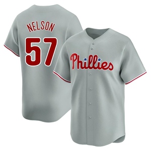 Men's Philadelphia Phillies Nick Nelson Limited Gray Away Jersey
