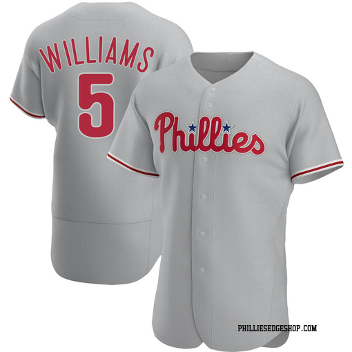 Men's Philadelphia Phillies Nick Williams Authentic Gray Road Jersey