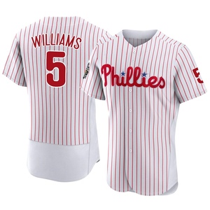 Men's Philadelphia Phillies Nick Williams Authentic White 2022 World Series Home Jersey